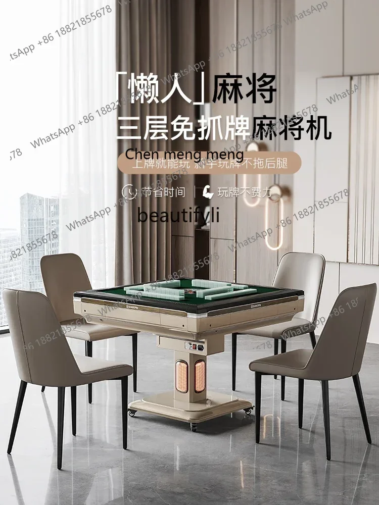 SS 7304новый стиль, трехслойная машина, машина для маджонга, автоматический электрический складной стол для маджонга, обеденный стол, бытовой двойного назначения
SS 7304новый стиль, трехслойная машина, машина для маджонга, автоматический электрический складной стол для маджонга, обеденный стол, бытовой двойного назначения