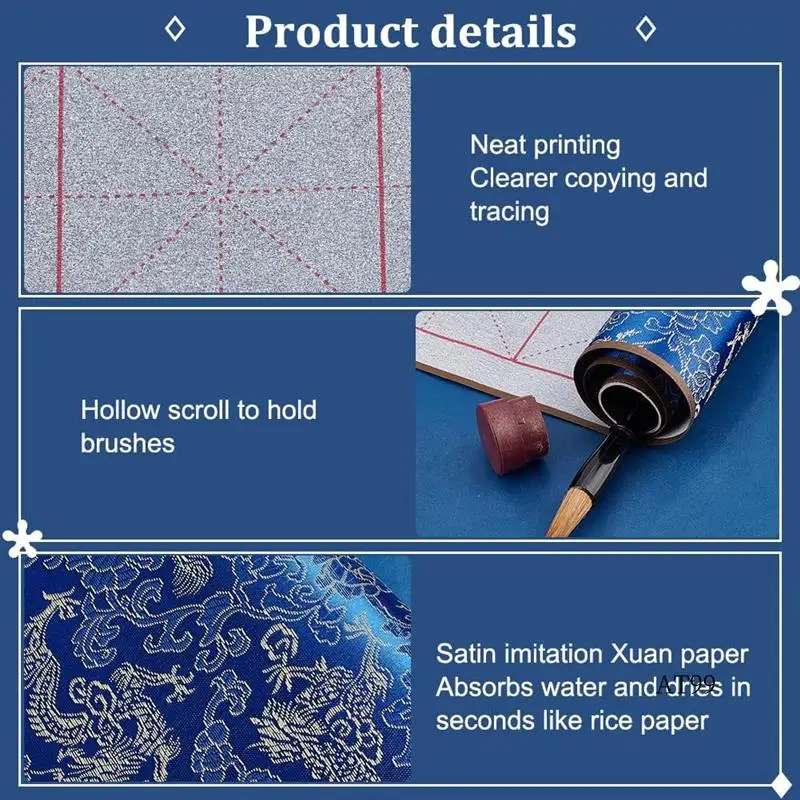 TA-Reusable Water Writing Magic Cloth Inkless Chinese Calligraphy Set Of 3 Traditional Calligraphy Writing Brush Pens
TA-Reusable Water Writing Magic Cloth Inkless Chinese Calligraphy Set Of 3 Traditional Calligraphy Writing Brush Pens