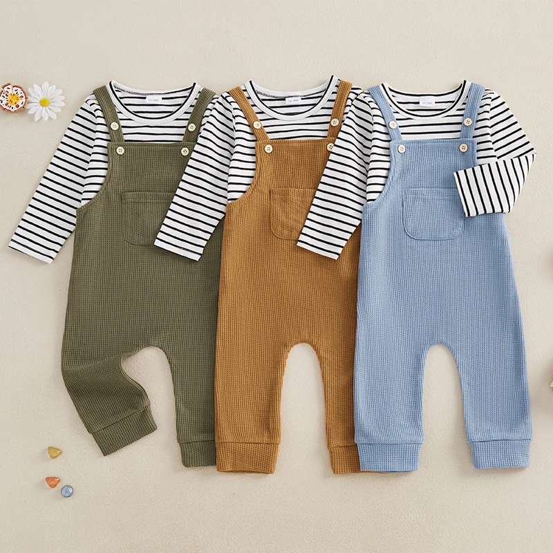2024-09-14 Lioraitiin Kids Boys Girls Outfit Long Sleeve Striped T-shirt Suspender Pants Fall Outfit Clothes Set
2024-09-14 Lioraitiin Kids Boys Girls Outfit Long Sleeve Striped T-shirt Suspender Pants Fall Outfit Clothes Set