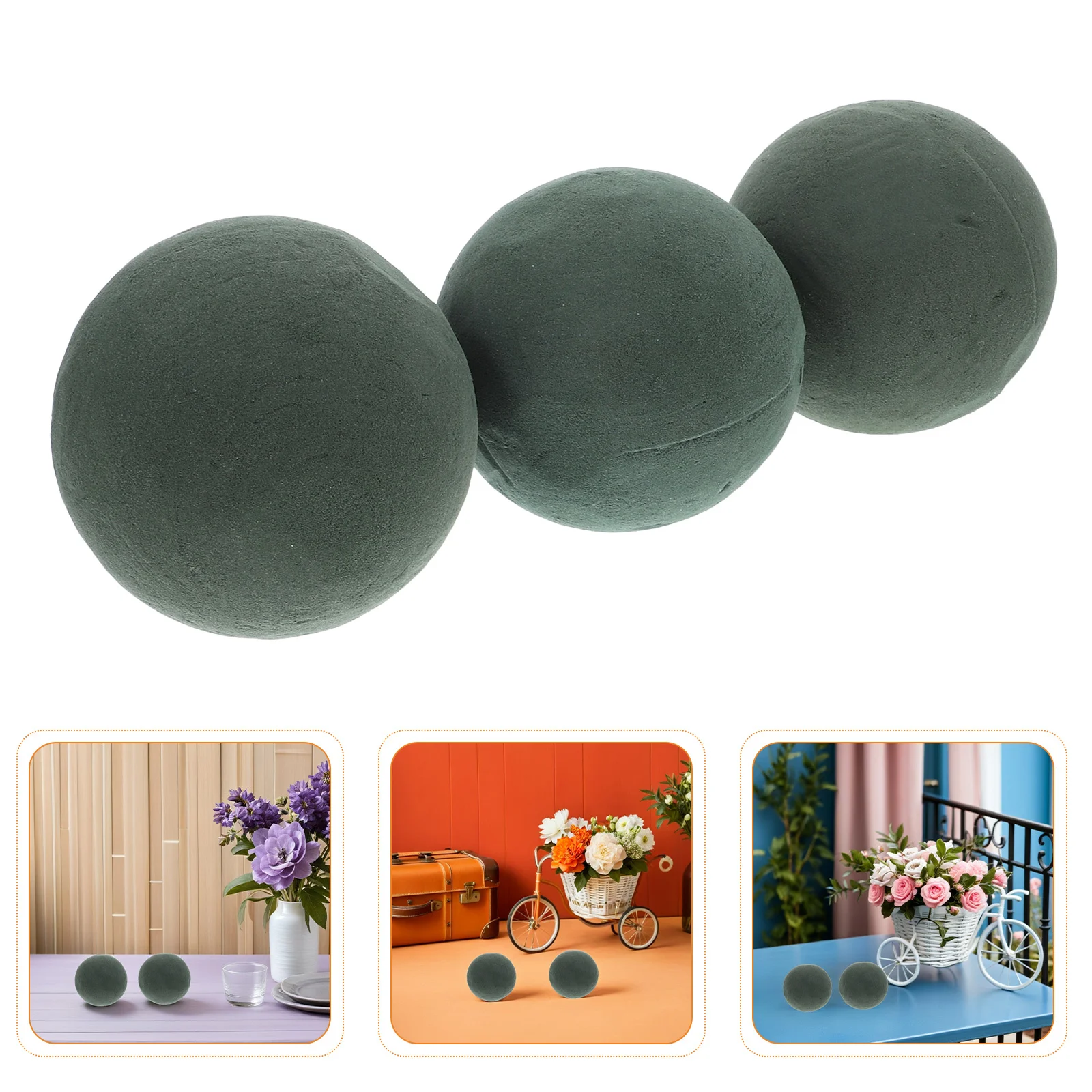 6Pcs Round Floral Mud Foam Balls Moisture Retaining Flower Sponge Blocks for Wedding Valentines Party Craft Floral Arrangement
6Pcs Round Floral Mud Foam Balls Moisture Retaining Flower Sponge Blocks for Wedding Valentines Party Craft Floral Arrangement