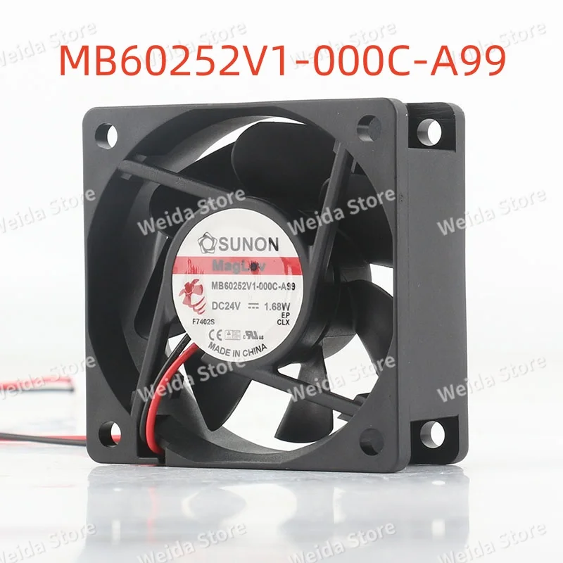SUNON MB60252V1-000C-A99 DC24V 1.68W New Original 6025 60X60X25MM Standard High-Speed Fan
SUNON MB60252V1-000C-A99 DC24V 1.68W New Original 6025 60X60X25MM Standard High-Speed Fan