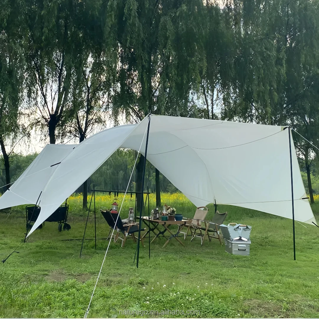 Sun Protection Tarp Shelter 300D Oxford Canopy with Waterproof Aluminum Poles for Beach Party
Sun Protection Tarp Shelter 300D Oxford Canopy with Waterproof Aluminum Poles for Beach Party