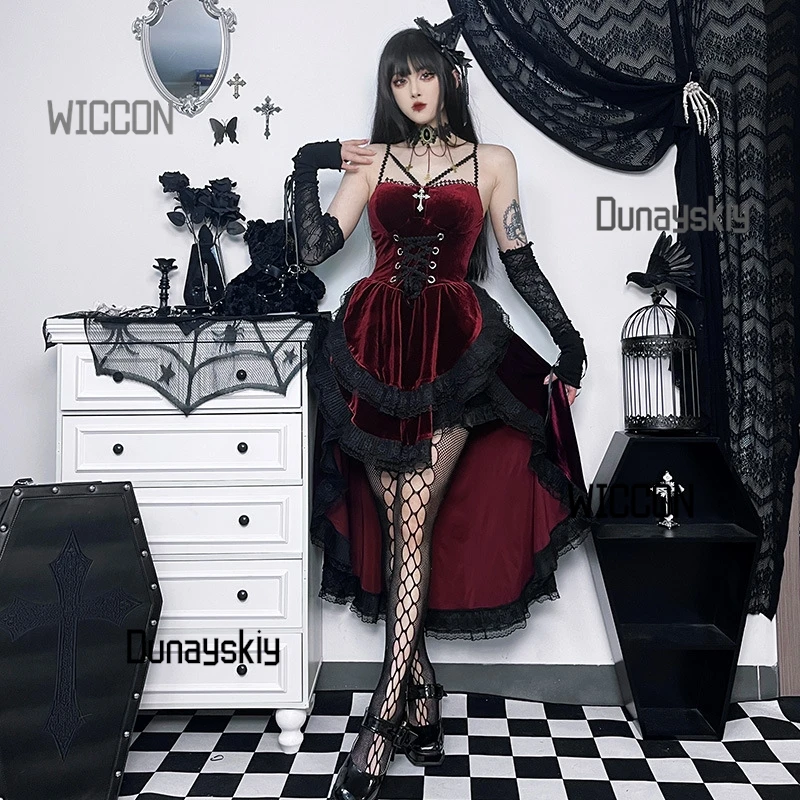 Gothic Y2K Mermaid Dress lolita for Halloween/Christmas/Easter/Valentine's Day/Oktoberfest - Adjustable Halter Corset cosplay
Gothic Y2K Mermaid Dress lolita for Halloween/Christmas/Easter/Valentine's Day/Oktoberfest - Adjustable Halter Corset cosplay