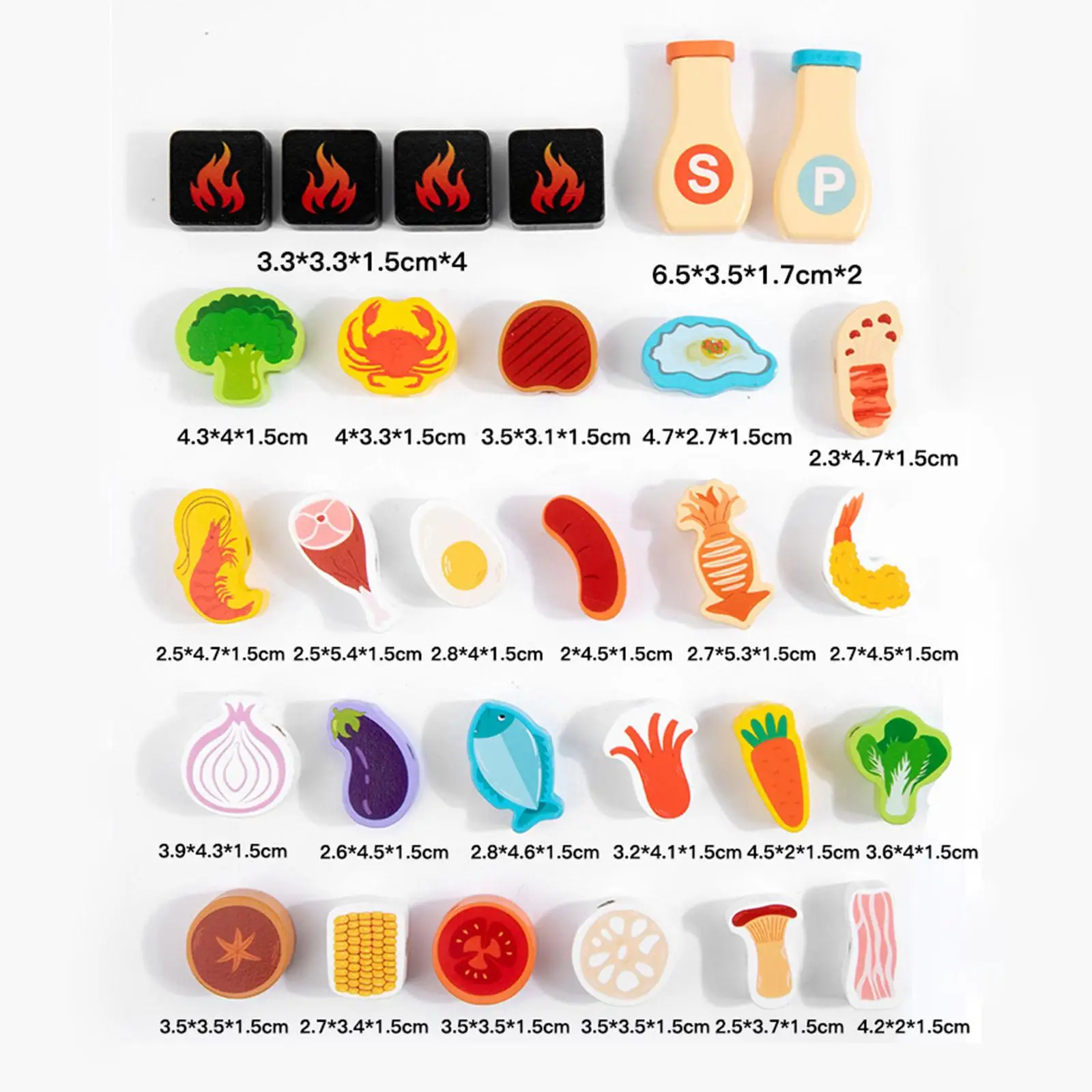 Playset Barbecue Grill Food Cooking BBQ Toys for Recognize Food Children Kids Exercise Hand Movements Cultivate Storage Habits
Playset Barbecue Grill Food Cooking BBQ Toys for Recognize Food Children Kids Exercise Hand Movements Cultivate Storage Habits
