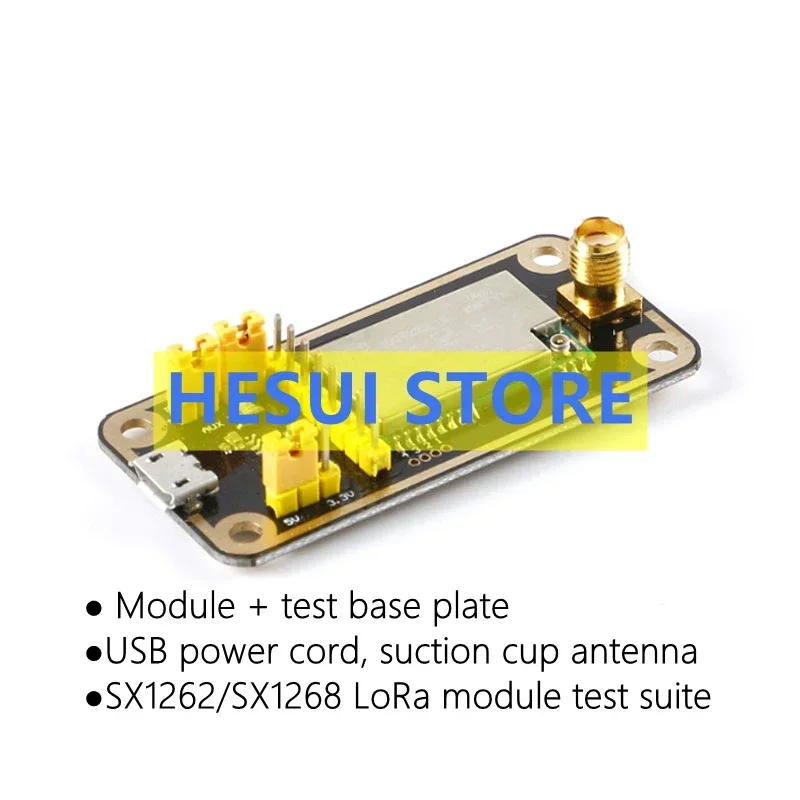 LoRa module SX1268 wireless serial port module 433MHz dedicated development board 470M development test suite
LoRa module SX1268 wireless serial port module 433MHz dedicated development board 470M development test suite