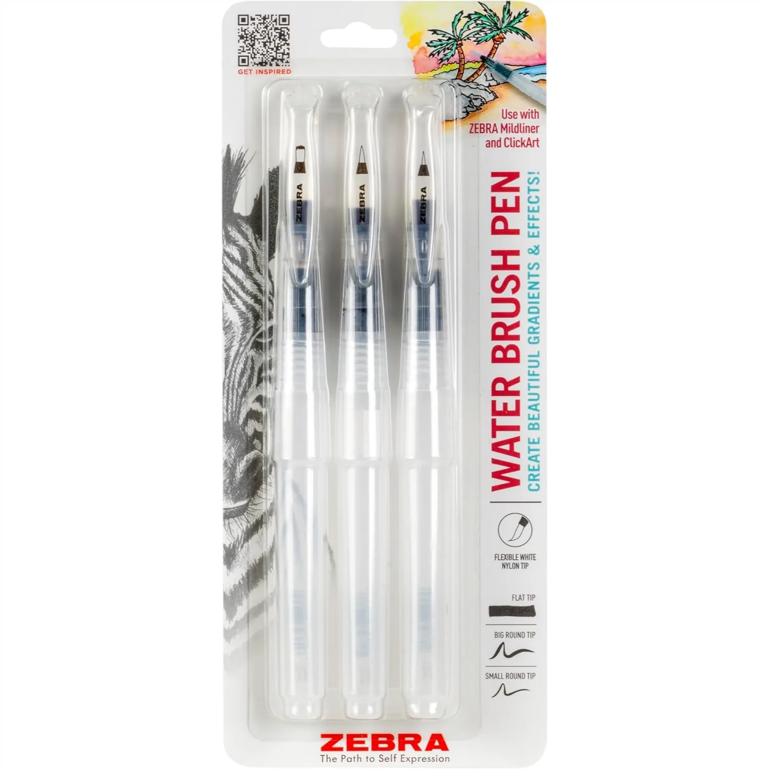 Watercolor Brush Pen Set Of 3 With Flexible Nylon Tips Large Small And Flat Refillable For Blending Water Based Paints And Inks
Watercolor Brush Pen Set Of 3 With Flexible Nylon Tips Large Small And Flat Refillable For Blending Water Based Paints And Inks