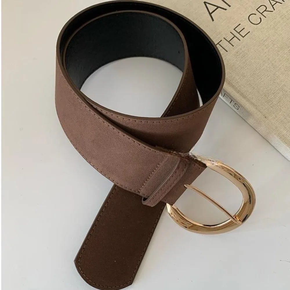 Retro Suede Women Wide Belt Metal Buckle Jeans Girdle Leather Waistband Western Cowboy Belt Pants Accessories
Retro Suede Women Wide Belt Metal Buckle Jeans Girdle Leather Waistband Western Cowboy Belt Pants Accessories