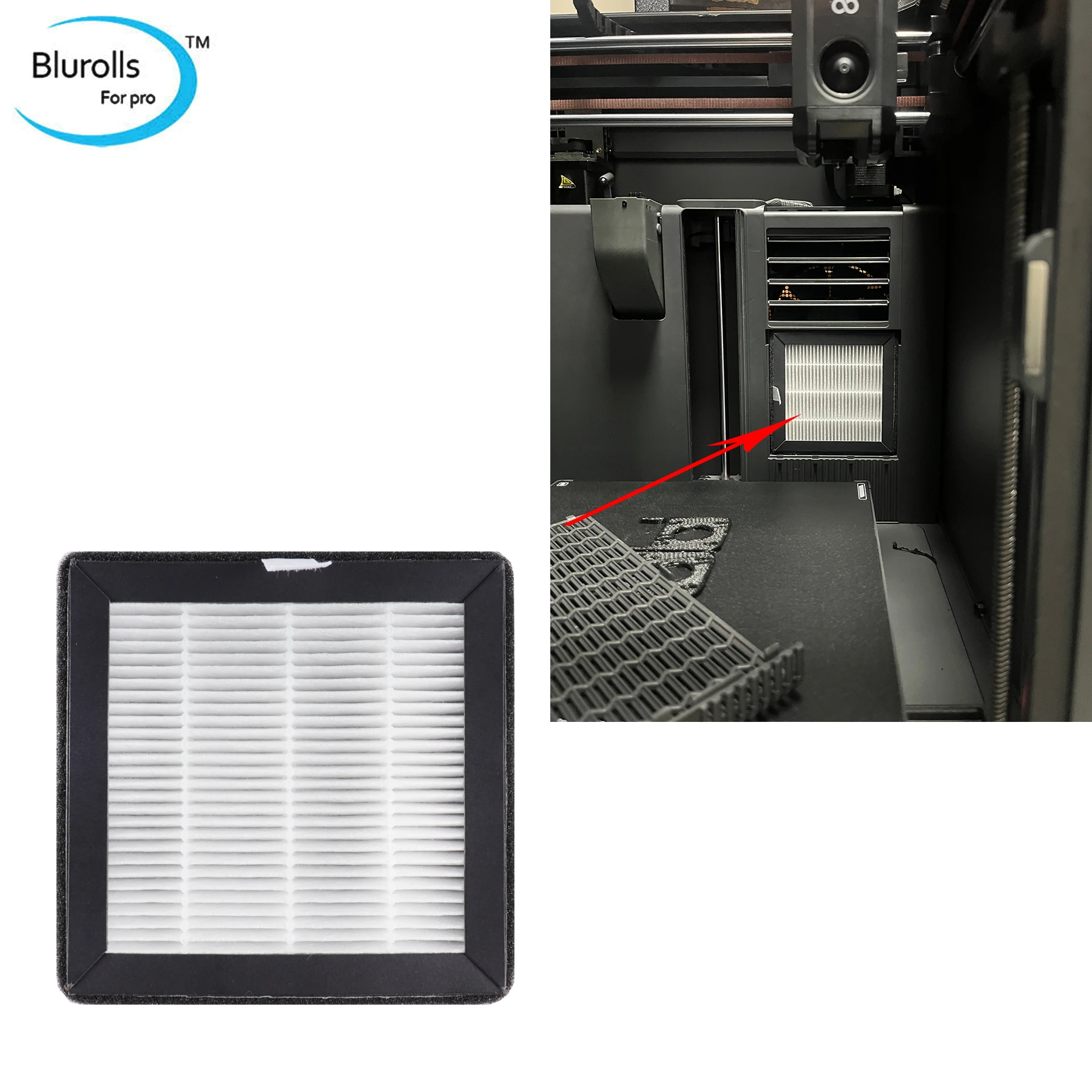 Blurolls ELEGOO CC2 Printer Air Purification Filter HEPA Activated Carbon Replacement Air Filtration Cotton for Odor Reduction
Blurolls ELEGOO CC2 Printer Air Purification Filter HEPA Activated Carbon Replacement Air Filtration Cotton for Odor Reduction