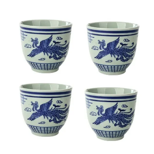 4Pcs Chinese Phoenix Teacups 150ML Ceramic Wine Glass Small Straight
4Pcs Chinese Phoenix Teacups 150ML Ceramic Wine Glass Small Straight