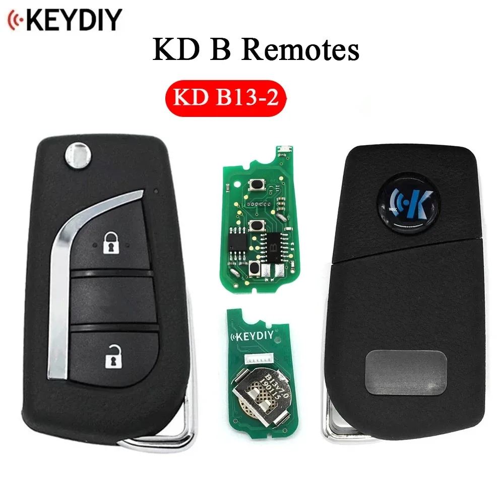 KEYDIY B13-2 Smart KD Car Key Remote Control B Series 2Button Universal for Toyota Style For KD900/MINI/KD-X2 Programmer 2/5pcs
KEYDIY B13-2 Smart KD Car Key Remote Control B Series 2Button Universal for Toyota Style For KD900/MINI/KD-X2 Programmer 2/5pcs
