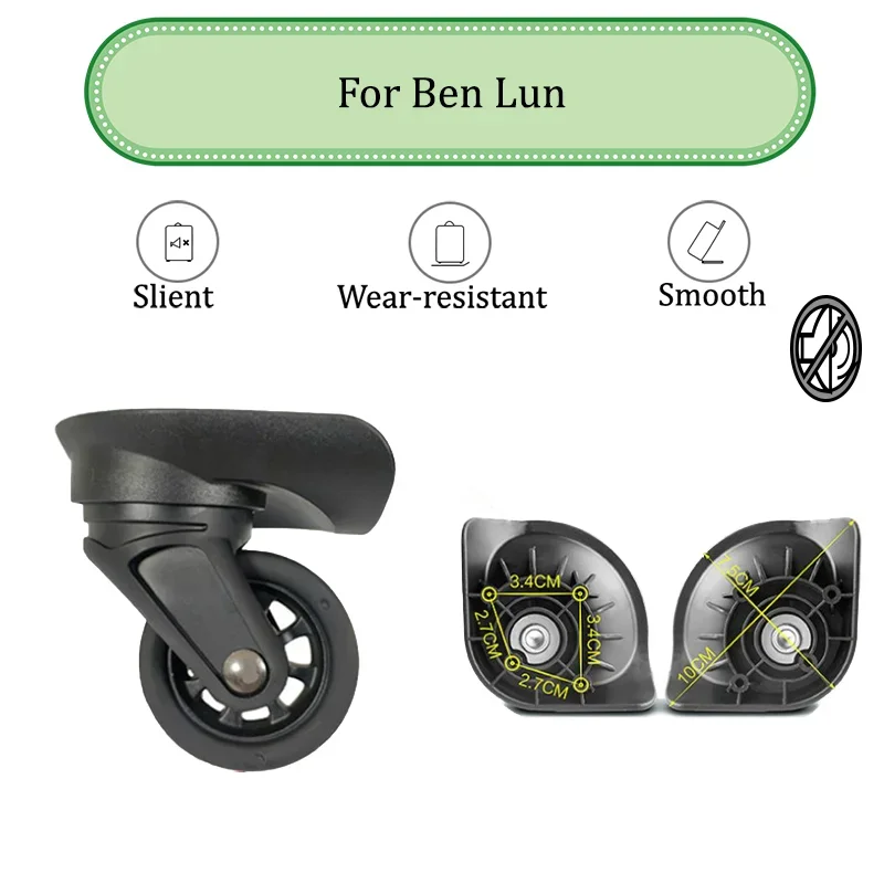 For Ben Lun F-32 Anti-Wear Upgraded Suitcase Universal Wheel Kit - Fits 90% of Branded Luggage Includes Anti Loosening Screws
For Ben Lun F-32 Anti-Wear Upgraded Suitcase Universal Wheel Kit - Fits 90% of Branded Luggage Includes Anti Loosening Screws