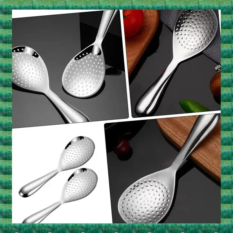B76A 2Pcs Stainless Steel Rice Spoon Non Stick Kitchen Rice Spoon Thickened Meal Ladle Rice Ladle For Kitchen Non-Stick Spoon
B76A 2Pcs Stainless Steel Rice Spoon Non Stick Kitchen Rice Spoon Thickened Meal Ladle Rice Ladle For Kitchen Non-Stick Spoon