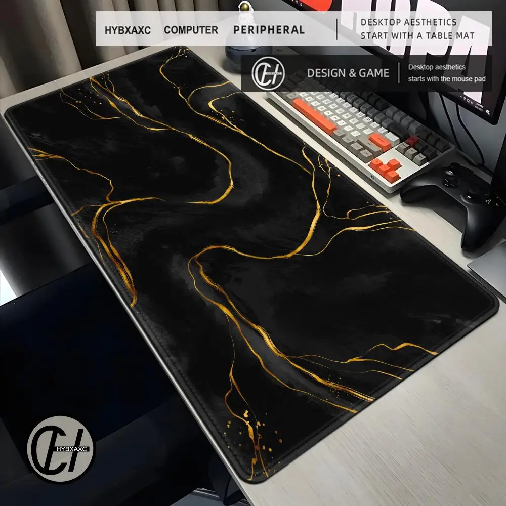 XXL Gaming Accessories Office Gamer Keyboard Desk Mat Black Gold Marble Mouse Pad Non-Slip Laptop Large Golden hexagon Mousepad
XXL Gaming Accessories Office Gamer Keyboard Desk Mat Black Gold Marble Mouse Pad Non-Slip Laptop Large Golden hexagon Mousepad