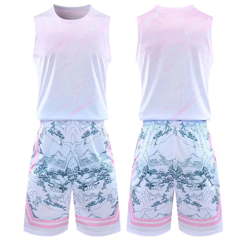 Summer Men's Basketball Set Quick drying sleeveless jersey Outdoor sport men's suit Customized men's two-piece set Mens clothing
Summer Men's Basketball Set Quick drying sleeveless jersey Outdoor sport men's suit Customized men's two-piece set Mens clothing