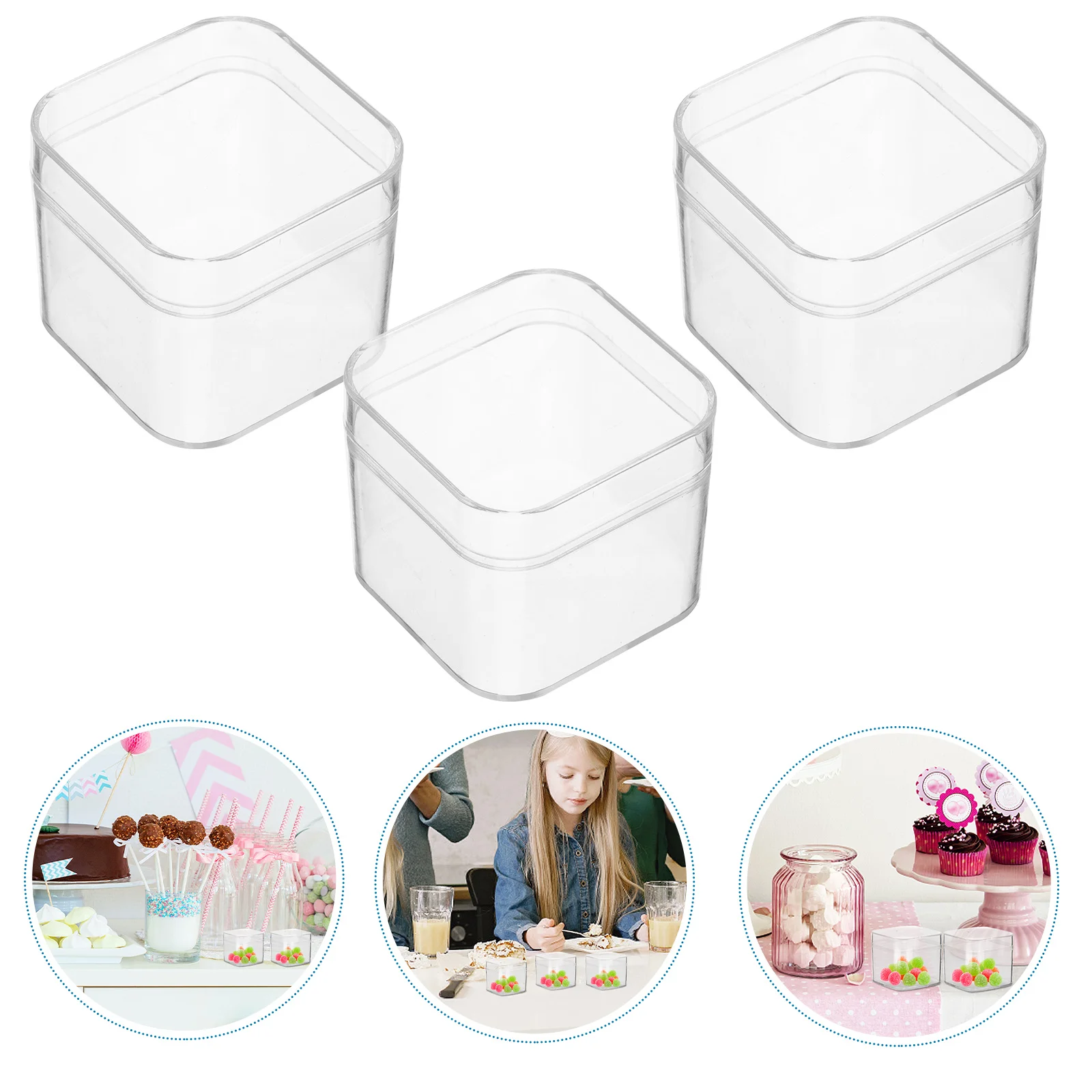 6pcs Clear Favor Boxes Transparent Plastic Cube Party Favor Treat Boxes Candy Individual Cupcake Packaging Boxes for Chr
6pcs Clear Favor Boxes Transparent Plastic Cube Party Favor Treat Boxes Candy Individual Cupcake Packaging Boxes for Chr