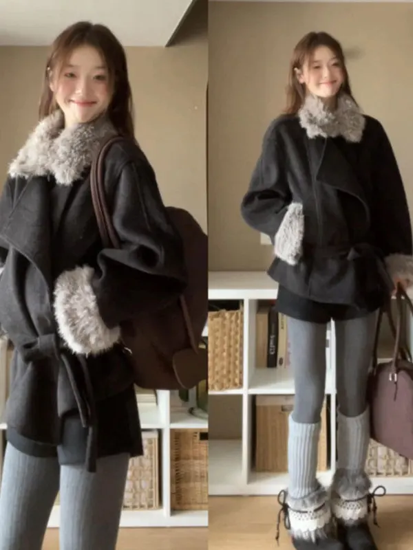 Шерстяное пальто Hebden с поясом, отложным воротником и длинными рукавами, женская модная верхняя одежда, зима 2025, однотонное, грязеотталкивающее
Шерстяное пальто Hebden с поясом, отложным воротником и длинными рукавами, женская модная верхняя одежда, зима 2025, однотонное, грязеотталкивающее