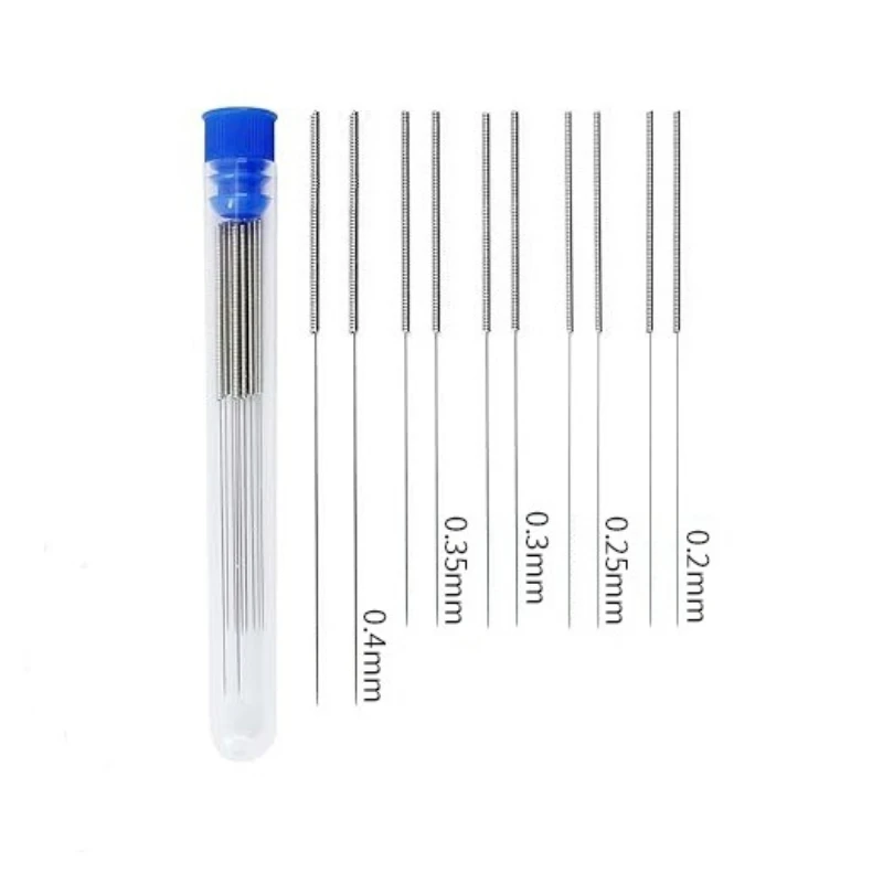 Набор из 10 игл для чистки сопел, специальные сверла-очистители из нержавеющей стали для сопел MK8 V6 с отверстиями 0,2-0,4 мм, запчасти для 3D-принтеров
Набор из 10 игл для чистки сопел, специальные сверла-очистители из нержавеющей стали для сопел MK8 V6 с отверстиями 0,2-0,4 мм, запчасти для 3D-принтеров