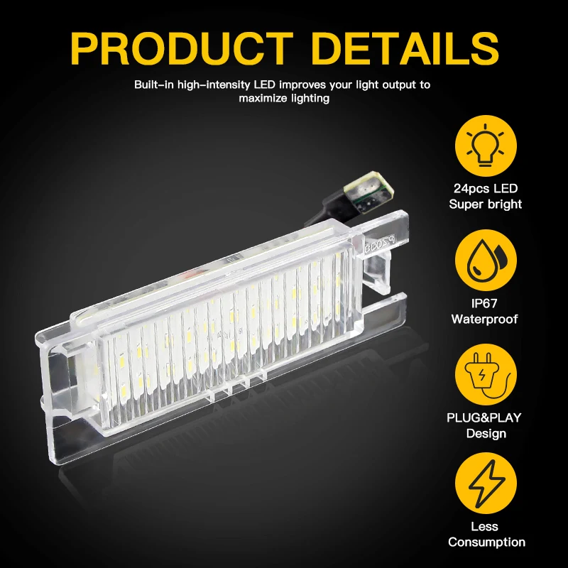 20PCS Error Free For Chevrolet Camaro Cruze Malibu Corsa Volt Astra Vectra Zafira Viva LED License Number Plate Light White Lamp
20PCS Error Free For Chevrolet Camaro Cruze Malibu Corsa Volt Astra Vectra Zafira Viva LED License Number Plate Light White Lamp
