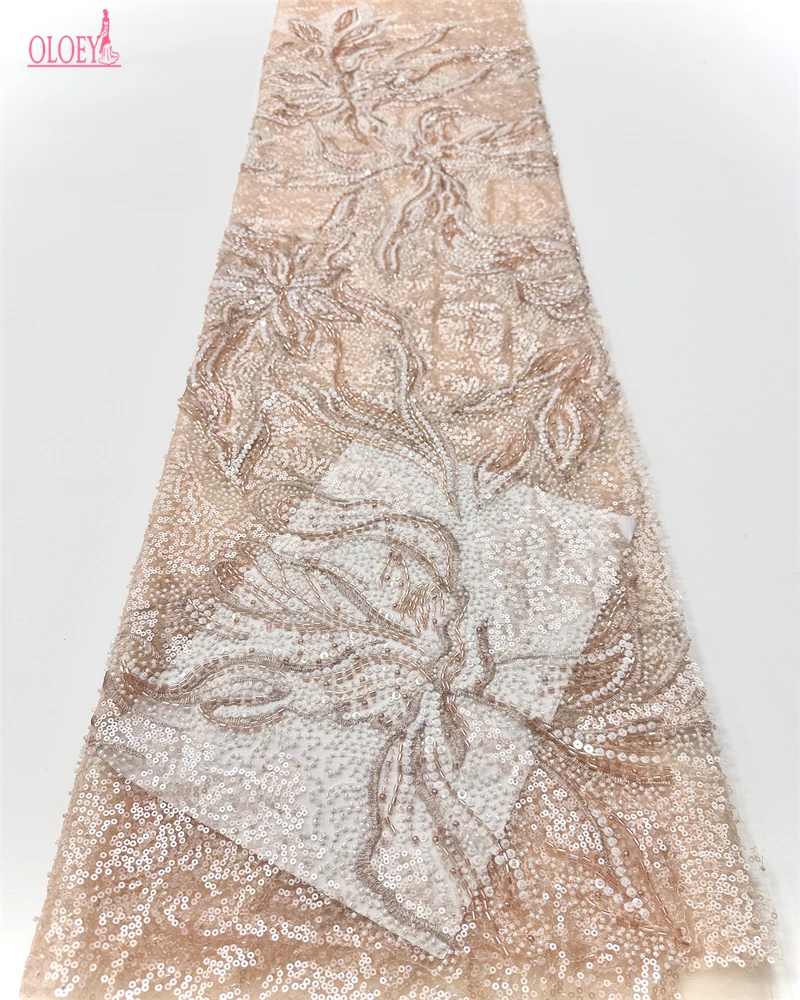 High Quality African French Sequined Tulle Lace Fabric Beaded Embroidered Nigerian Dress Material for Party Wedding
High Quality African French Sequined Tulle Lace Fabric Beaded Embroidered Nigerian Dress Material for Party Wedding