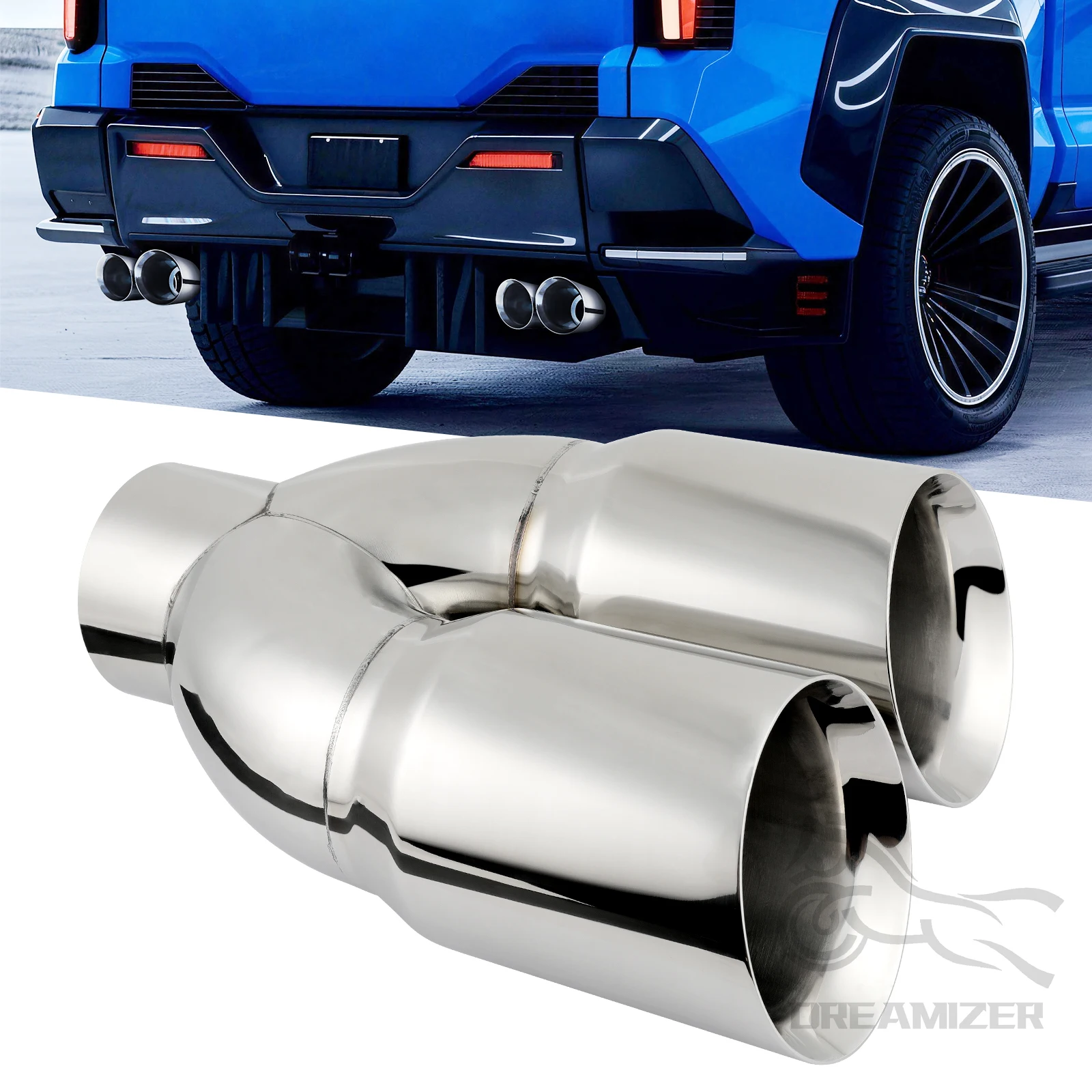 1 Pcs Universal 5" Dual 6" Car Exhaust Systerm Dual Tips Stainless Steel Tail Pipes For Ford F-250 Super Duty
1 Pcs Universal 5" Dual 6" Car Exhaust Systerm Dual Tips Stainless Steel Tail Pipes For Ford F-250 Super Duty