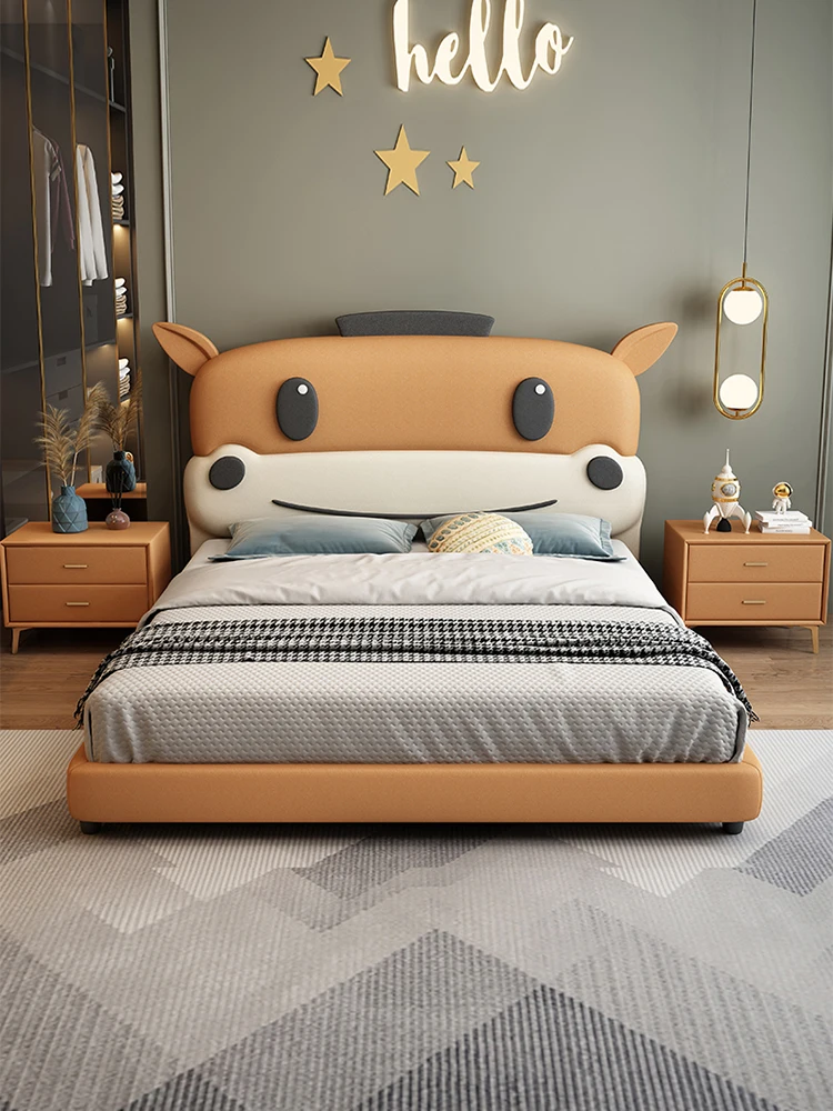Nordic Light Luxury Faux Leather Children's Bed Boys and Girls Princess Bed Modern Minimalist
Nordic Light Luxury Faux Leather Children's Bed Boys and Girls Princess Bed Modern Minimalist