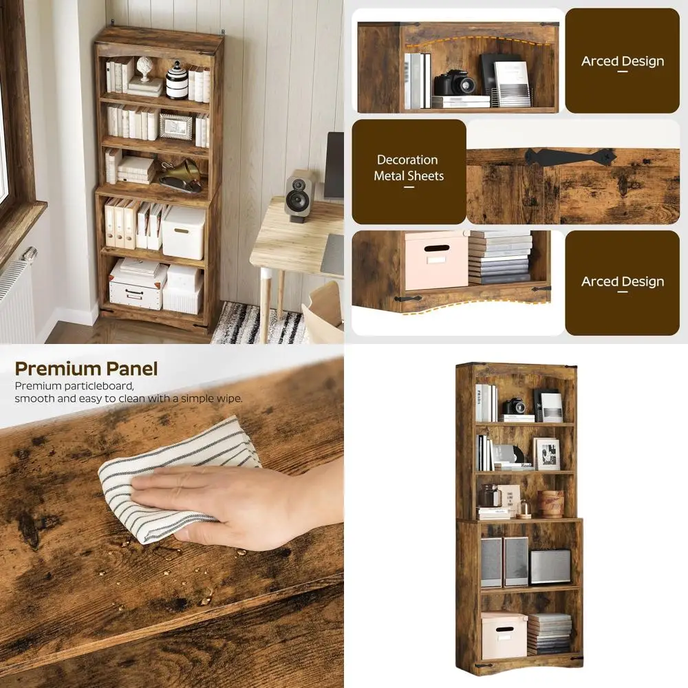 Высокий книжный шкаф и книжная полка, 6-уровневый книжный шкаф с местом для хранения, деревянная книжная полка 63 дюйма, отдельно стоящие полки для хранения в фермерском доме
Высокий книжный шкаф и книжная полка, 6-уровневый книжный шкаф с местом для хранения, деревянная книжная полка 63 дюйма, отдельно стоящие полки для хранения в фермерском доме