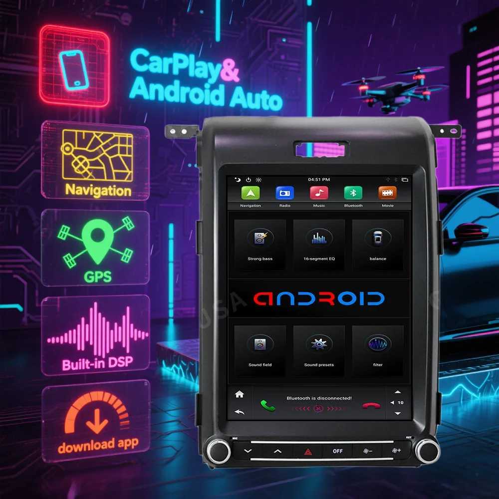 12.1 inch Car Radio For Ford Raptor F-150 F150 2013-2014 Android 14 4G Head Unit Wireless Bluetooth CarPlay Touch Screen Stereo
12.1 inch Car Radio For Ford Raptor F-150 F150 2013-2014 Android 14 4G Head Unit Wireless Bluetooth CarPlay Touch Screen Stereo