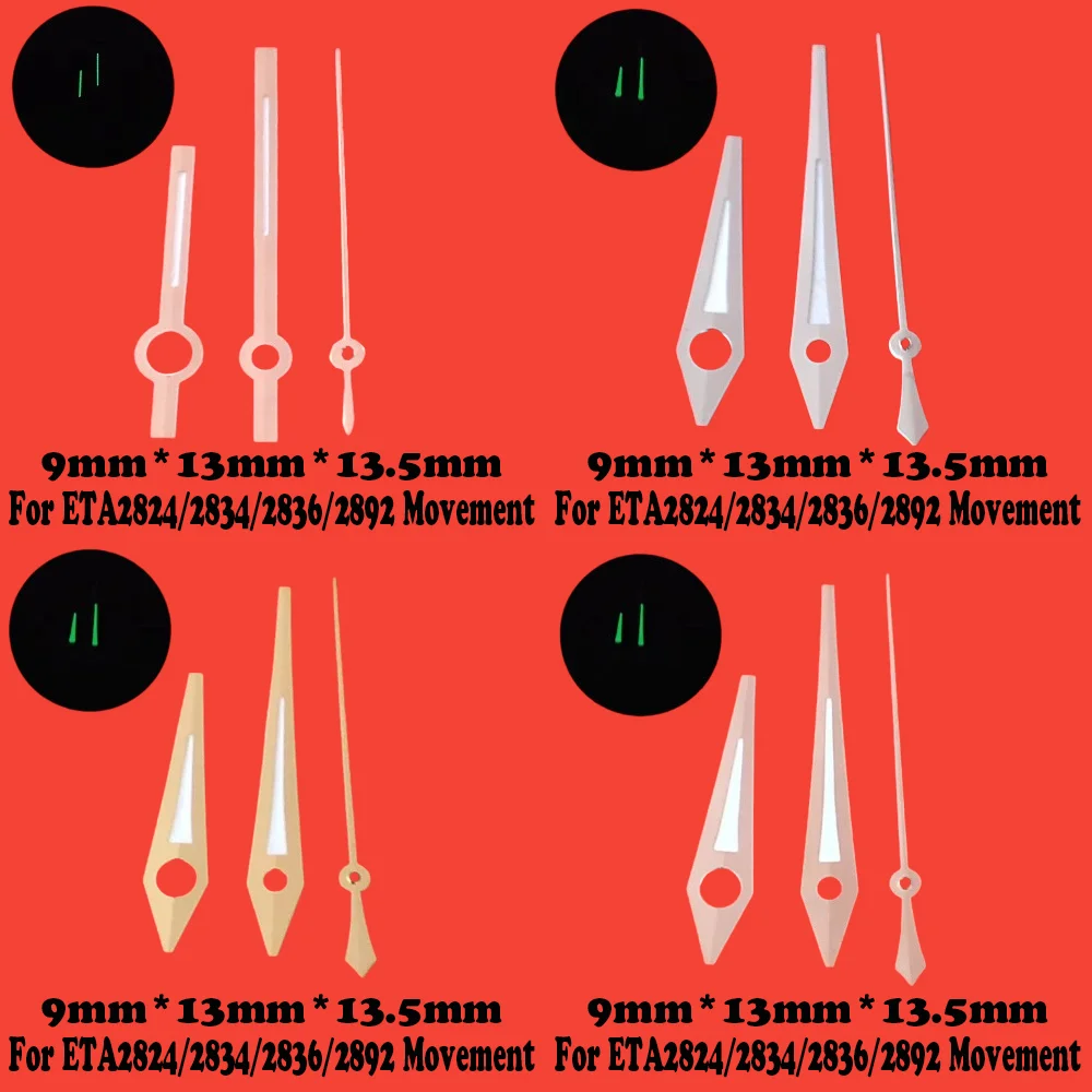 Watch Accessories Watch Pointer ETA 2824 Hands Needles Green Luminous Suitable for ETA 2824 2834 2836 2892 Automatic Movement
Watch Accessories Watch Pointer ETA 2824 Hands Needles Green Luminous Suitable for ETA 2824 2834 2836 2892 Automatic Movement