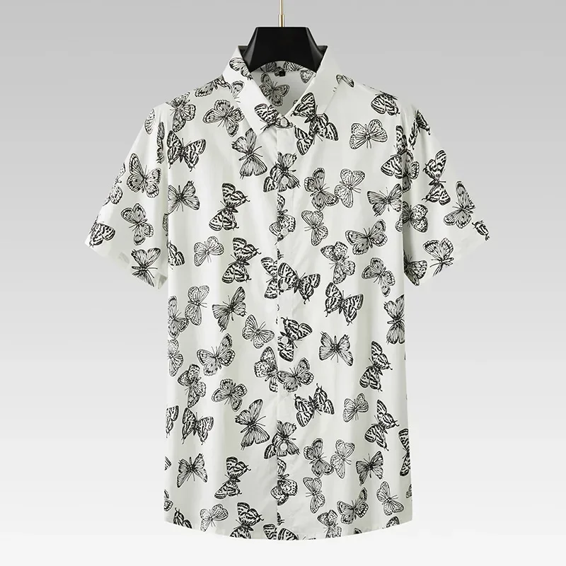Short -sleeved floral shirt for men, breathable jacquard, slimming shirt, summer mode, large sizenovelty
Short -sleeved floral shirt for men, breathable jacquard, slimming shirt, summer mode, large sizenovelty