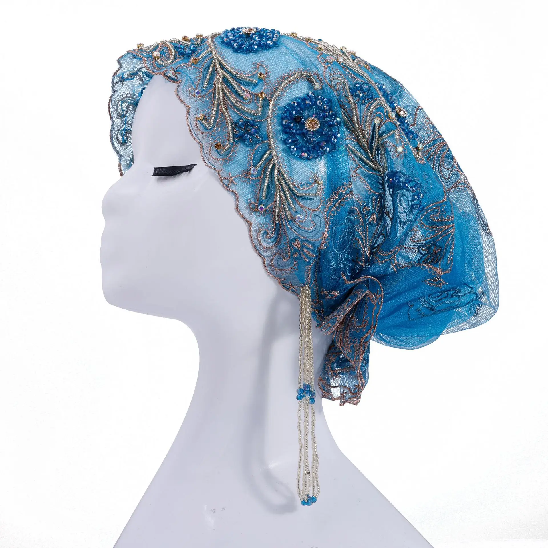 Модный кружевной тюрбан с бахромой и вышивкой бисером, женский мусульманский внутренний хиджаб, исламский головной убор, шапка-бини для женщин с проблемами с волосами, свадебный головной убор
Модный кружевной тюрбан с бахромой и вышивкой бисером, женский мусульманский внутренний хиджаб, исламский головной убор, шапка-бини для женщин с проблемами с волосами, свадебный головной убор