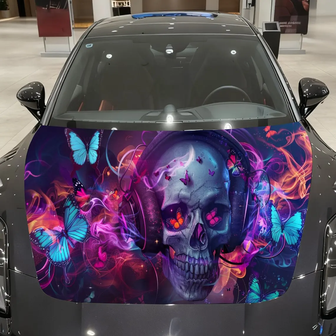 Psychedelic Skull Car Hood Wrap, Car Hood Decal, Car Exterior Accessory, Waterproof and Self-adhesive Auto Cover Sticker, Cool C
Psychedelic Skull Car Hood Wrap, Car Hood Decal, Car Exterior Accessory, Waterproof and Self-adhesive Auto Cover Sticker, Cool C