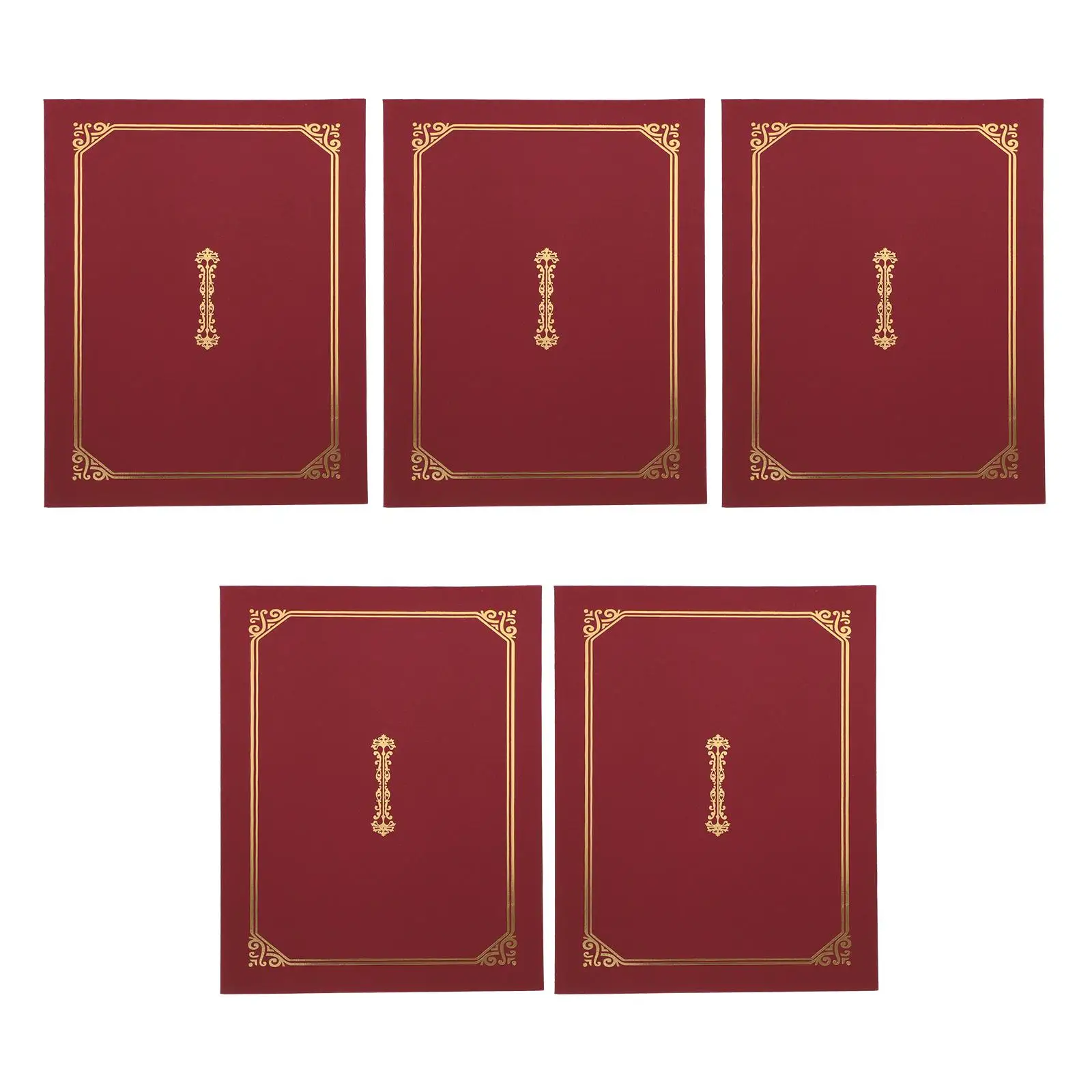 5 pcs Certificate Covers Gold Foil Border Paper Shells Document Holders Graduation Diplomas Red Color Bulk Pack File Folders
5 pcs Certificate Covers Gold Foil Border Paper Shells Document Holders Graduation Diplomas Red Color Bulk Pack File Folders