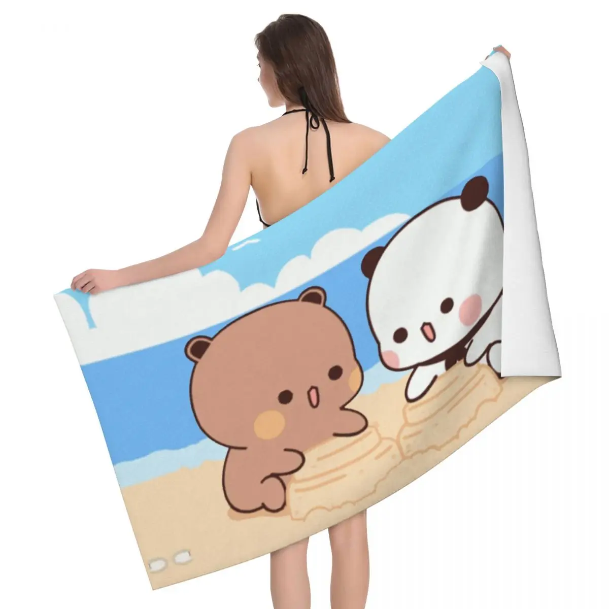 Peach And Goma Mochi Bear Breathable Microfiber Beach Bath Towel Quick Dry Cartoon Shower Yoga Towels
Peach And Goma Mochi Bear Breathable Microfiber Beach Bath Towel Quick Dry Cartoon Shower Yoga Towels