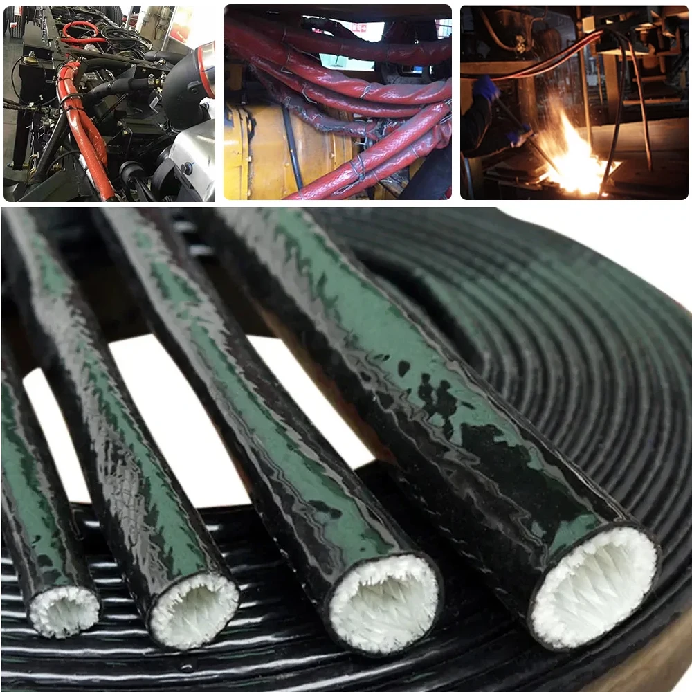 Fireproof Sleeve High Temperature Resistant Fiberglass Tube Silicone Resin Coated Glass Fiber Braided Fire Retardant Casing Pipe
Fireproof Sleeve High Temperature Resistant Fiberglass Tube Silicone Resin Coated Glass Fiber Braided Fire Retardant Casing Pipe