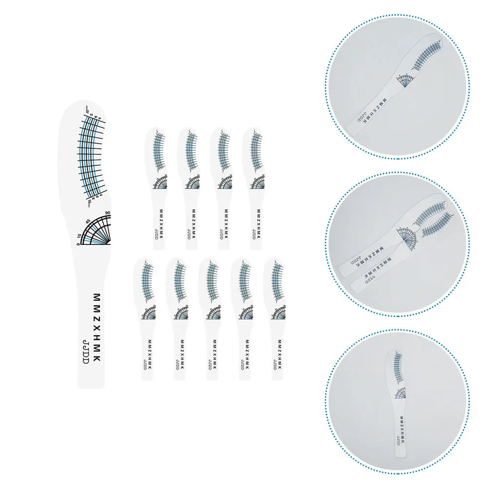 10Pcs Eyelash Measuring Ruler Smooth Edge Lash Length Tool Portable Lightweight for Travel Eyelash Extension Accessories
10Pcs Eyelash Measuring Ruler Smooth Edge Lash Length Tool Portable Lightweight for Travel Eyelash Extension Accessories