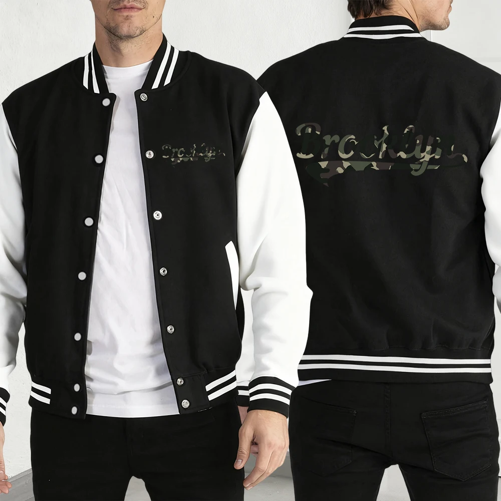 Brooklyn With Camouflage Pattern Mens Baseball Jersey Hip Hop Menswear Creativity Fashion American Top Street Pocket Men Jacket
Brooklyn With Camouflage Pattern Mens Baseball Jersey Hip Hop Menswear Creativity Fashion American Top Street Pocket Men Jacket