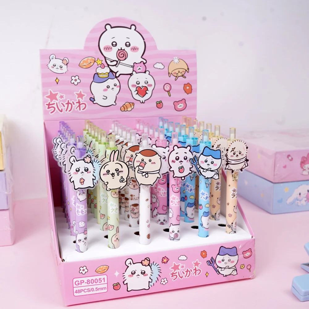 Cute Kawaii Chiikawa Press Gel Pens For Writing Cute Cartoon 0.5mm Black Ink Neutral Pen Office School Supplie Kids Gifts anime
Cute Kawaii Chiikawa Press Gel Pens For Writing Cute Cartoon 0.5mm Black Ink Neutral Pen Office School Supplie Kids Gifts anime