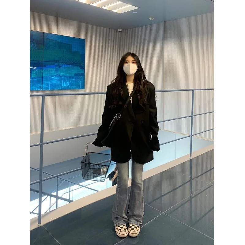 Oversize Black Suit Jacket for Women with A Sense of Luxury, 2024 Spring and Autumn New Loose Casual Suit Female Clothing
Oversize Black Suit Jacket for Women with A Sense of Luxury, 2024 Spring and Autumn New Loose Casual Suit Female Clothing