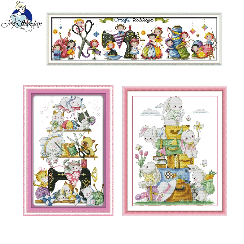 Joy Sunday Cross Stitch Kit 11/14/16CT Printed Canvas Needle Handmade Embroidery Set for Wall Decor Craft Gift Starter Kit
Joy Sunday Cross Stitch Kit 11/14/16CT Printed Canvas Needle Handmade Embroidery Set for Wall Decor Craft Gift Starter Kit