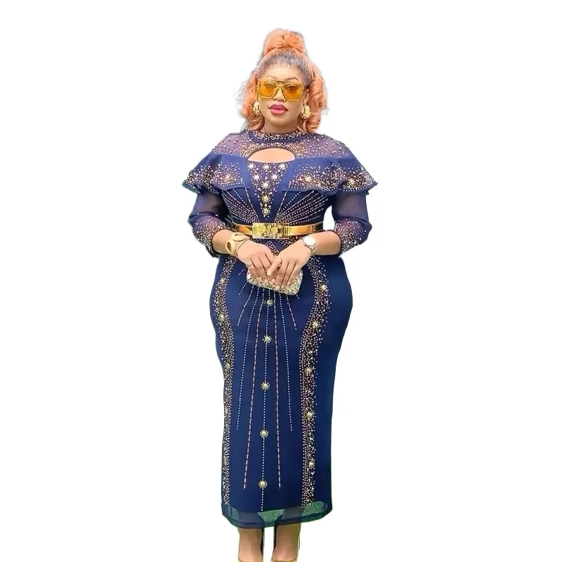 Luxury African Diamonds Dresses for Women Elegant Wedding Party Evening Gown African Dashiki Outfits Dress Africa Clothing Robe
Luxury African Diamonds Dresses for Women Elegant Wedding Party Evening Gown African Dashiki Outfits Dress Africa Clothing Robe
