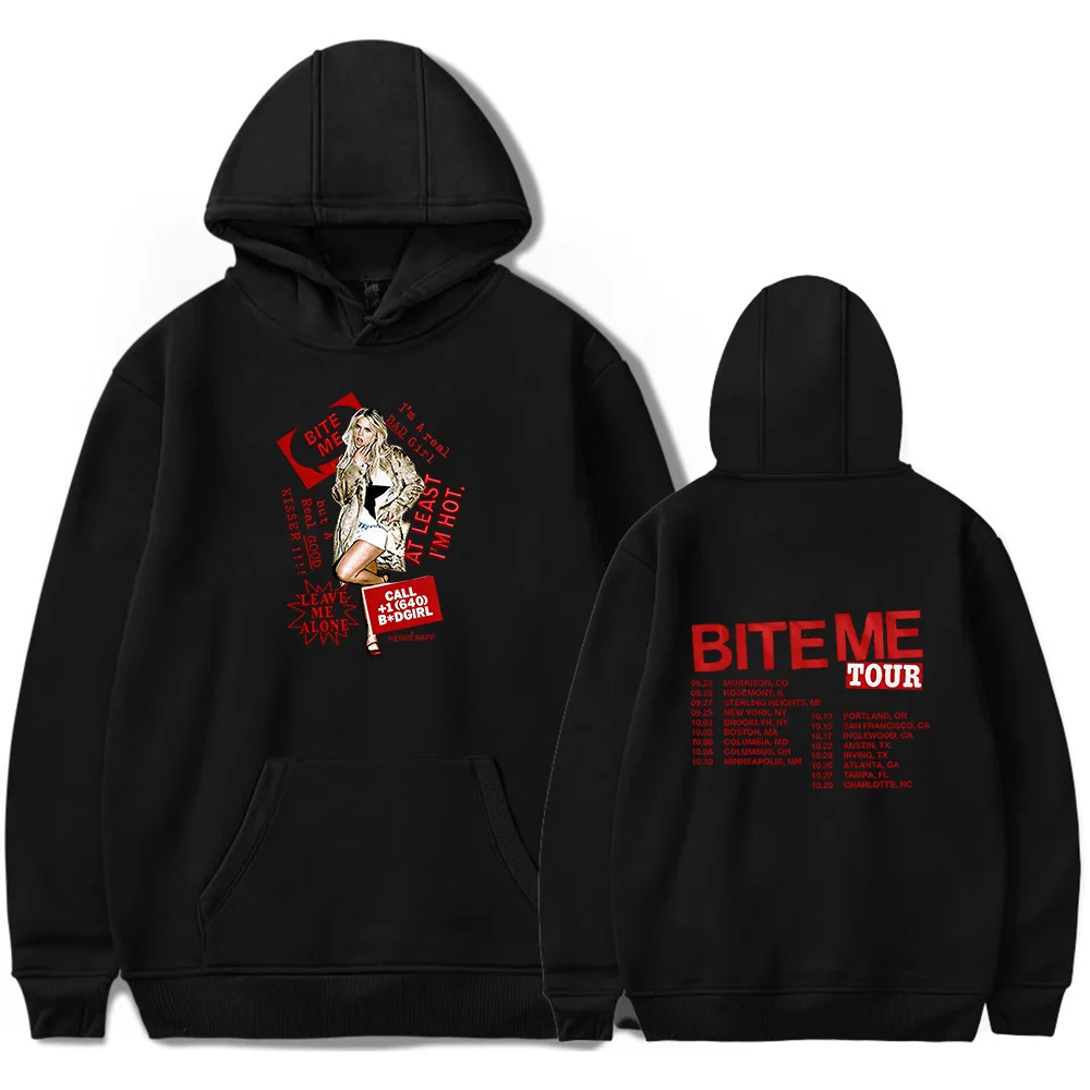 Reneé Rapp Merch BITE ME TOUR hoodie Unisex retro fashion long sleeved hooded sweatshirt sportswear
Reneé Rapp Merch BITE ME TOUR hoodie Unisex retro fashion long sleeved hooded sweatshirt sportswear
