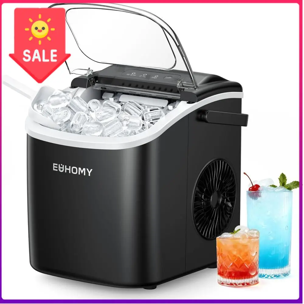 BestsellerPortable Ice Maker with Handle, 26 Pounds in 24 Hours, 9 Cubes in 6 Minutes, Auto-Cleaning, Ideal for Home, Kitchen, C
BestsellerPortable Ice Maker with Handle, 26 Pounds in 24 Hours, 9 Cubes in 6 Minutes, Auto-Cleaning, Ideal for Home, Kitchen, C