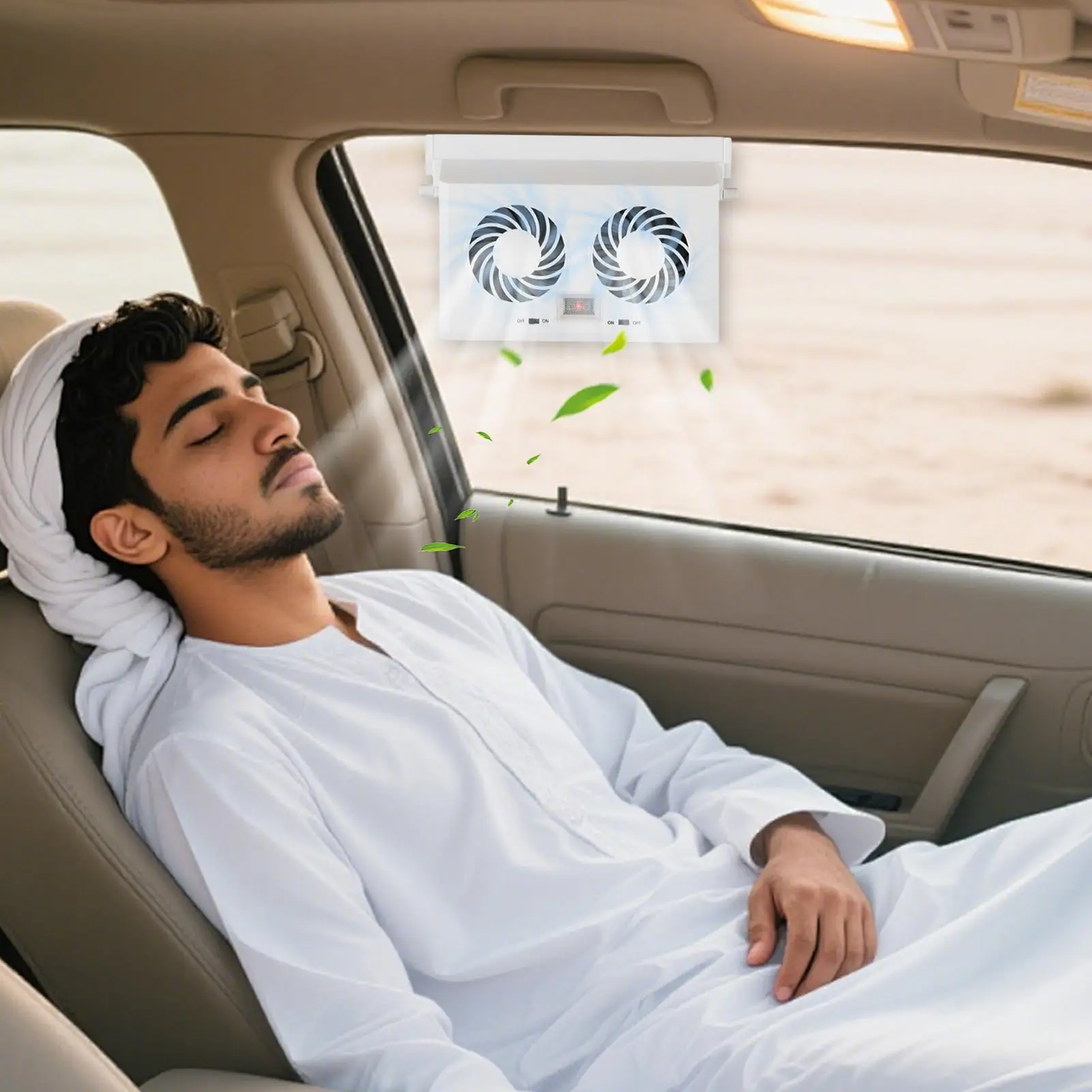Car Window Fan Solar Powered Double-Head Easy Installation Effective Car Air Purifier Window Fans For Backseat Frontseat Adults
Car Window Fan Solar Powered Double-Head Easy Installation Effective Car Air Purifier Window Fans For Backseat Frontseat Adults
