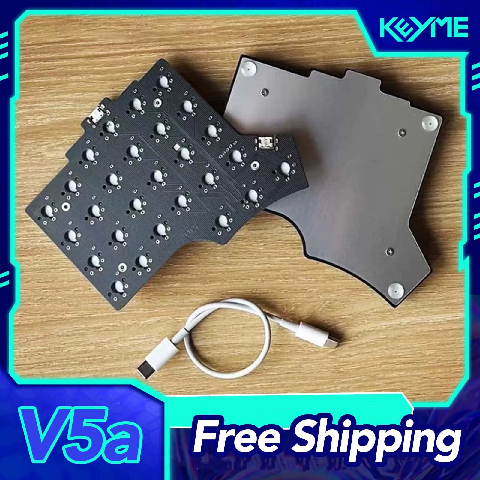 Низкопрофильная разделенная клавиатура V5a, проводная, 54 клавиши, RGB, индивидуальная эргономичная поддержка QMK VIAL, разделенная клавиатура, аксессуары для ПК, геймера, подарок
Низкопрофильная разделенная клавиатура V5a, проводная, 54 клавиши, RGB, индивидуальная эргономичная поддержка QMK VIAL, разделенная клавиатура, аксессуары для ПК, геймера, подарок