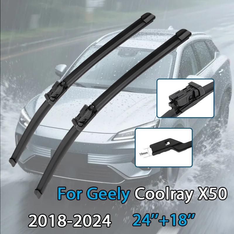 For Geely Coolray X50 2018-2024 24''+18'' Car Wiper Blade Front Wipers Fit Push Button Arm Windscreen Auto Wiper Blades
For Geely Coolray X50 2018-2024 24''+18'' Car Wiper Blade Front Wipers Fit Push Button Arm Windscreen Auto Wiper Blades