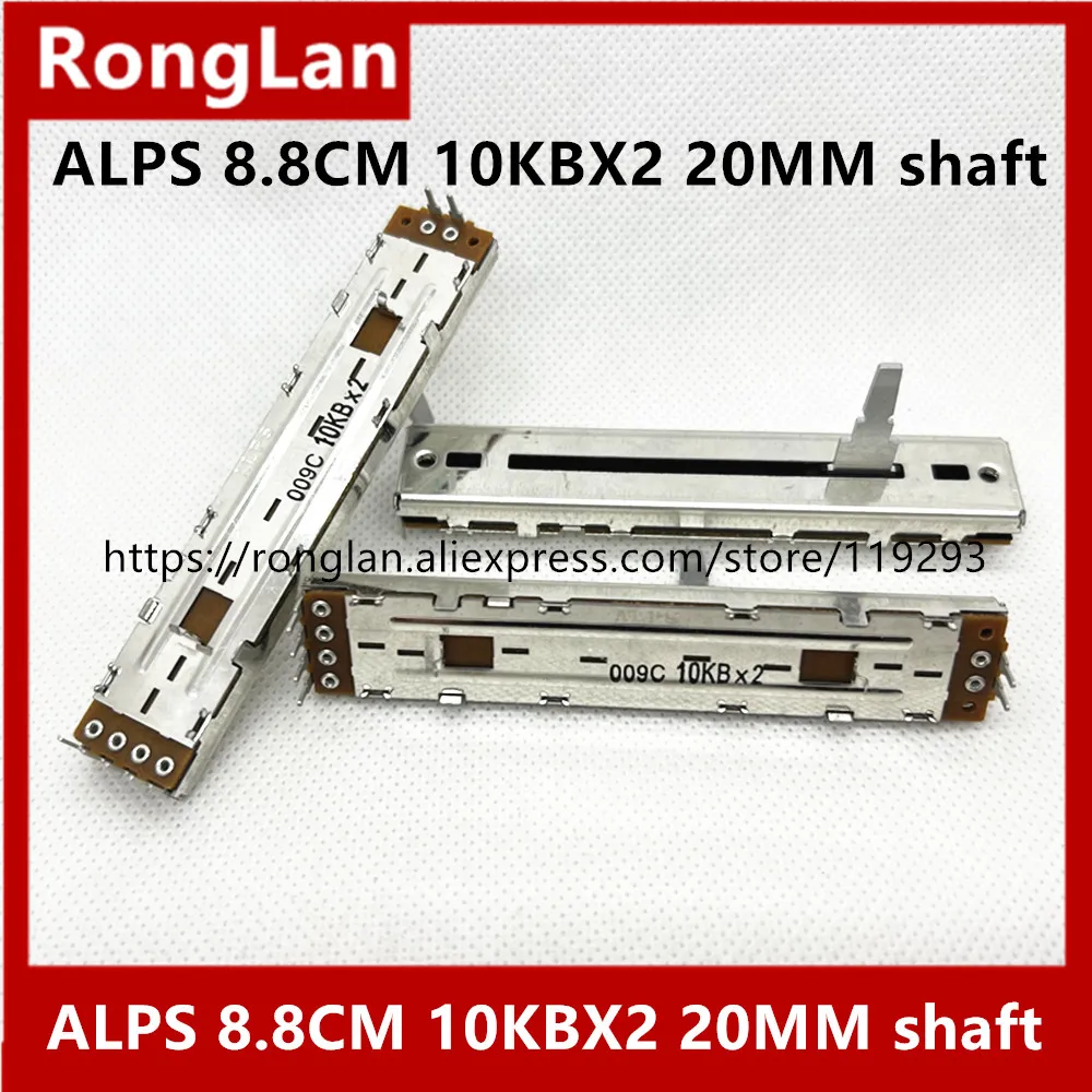 Original Japan ALPS sliding potentiometer DJM600 horizontal pusher mixer 8.8CM duplex 88MM B10K 10KBX2 B10KX2 20MM-10PCS
Original Japan ALPS sliding potentiometer DJM600 horizontal pusher mixer 8.8CM duplex 88MM B10K 10KBX2 B10KX2 20MM-10PCS