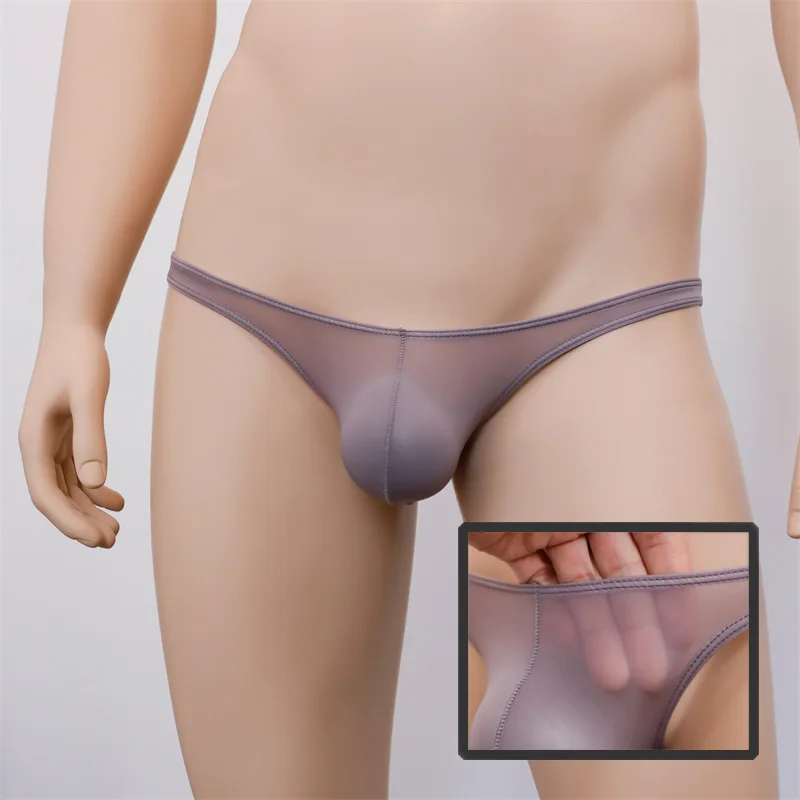 Man Sexy Underwear with Transparent Material Outdoor Expose Lingerie Ice Silk Briefs Ultra-Low Waist Enchancing Pouch Thongs
Man Sexy Underwear with Transparent Material Outdoor Expose Lingerie Ice Silk Briefs Ultra-Low Waist Enchancing Pouch Thongs