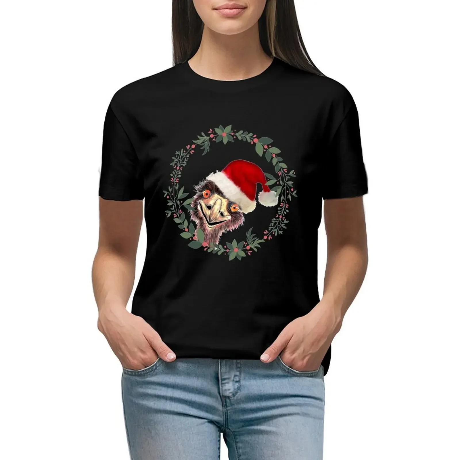 Santa's Emu a Aussie Christmas T-Shirt animal prinfor female plus size tops quick drying cute t-shirts for Women
Santa's Emu a Aussie Christmas T-Shirt animal prinfor female plus size tops quick drying cute t-shirts for Women