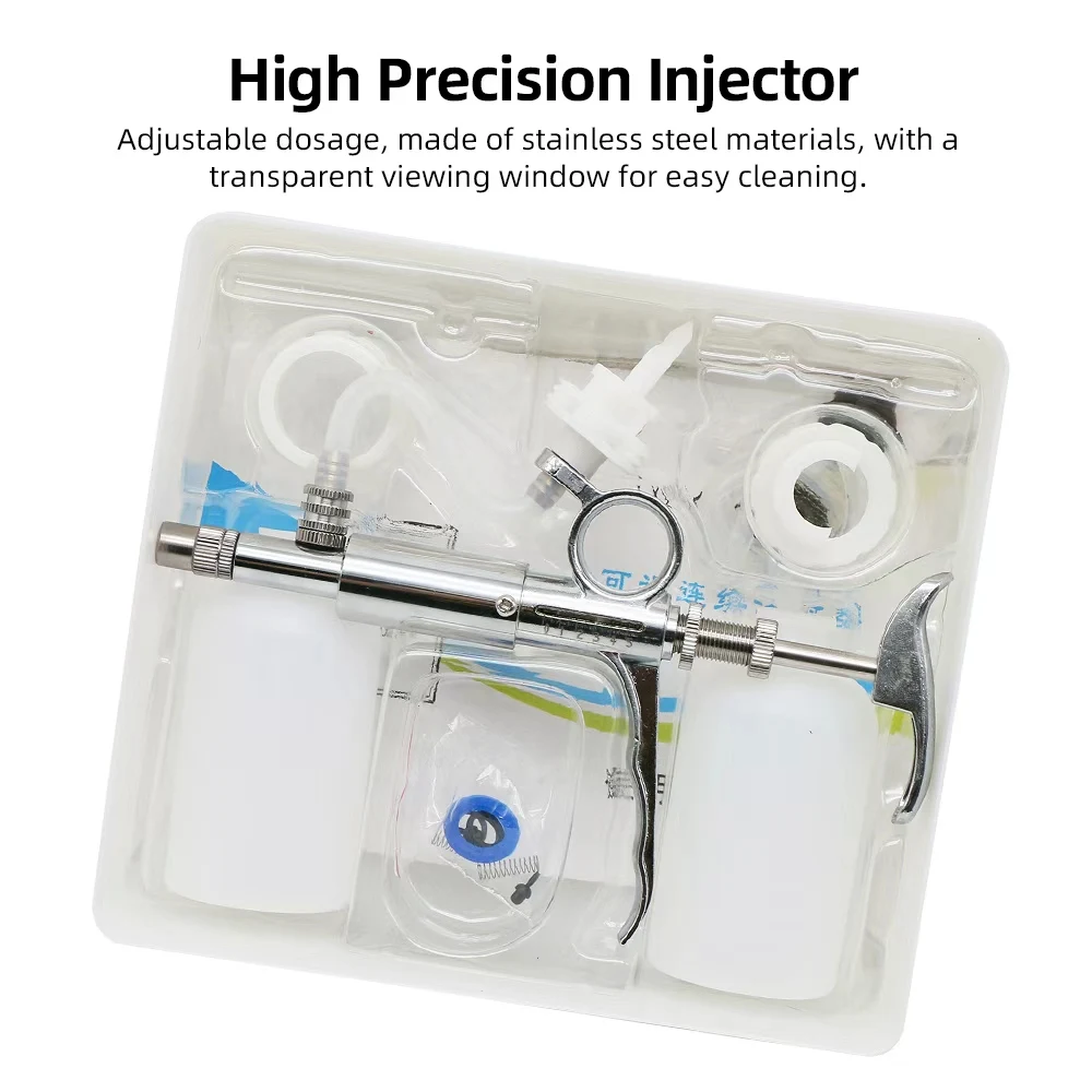 1 Pcs 5ml Livestock Automatic Continuous Syringe Veterinary Equipment with Vaccine Bottle Stainless Steel Vaccine Syringe
1 Pcs 5ml Livestock Automatic Continuous Syringe Veterinary Equipment with Vaccine Bottle Stainless Steel Vaccine Syringe
