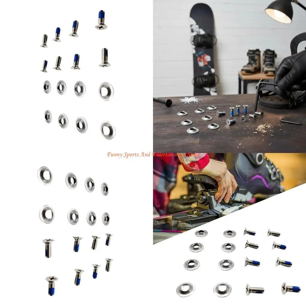 C4DE Steel Binding Screws Heavy Duty Snowboard Screw Set 8pcs Suitable for Snowboards
C4DE Steel Binding Screws Heavy Duty Snowboard Screw Set 8pcs Suitable for Snowboards